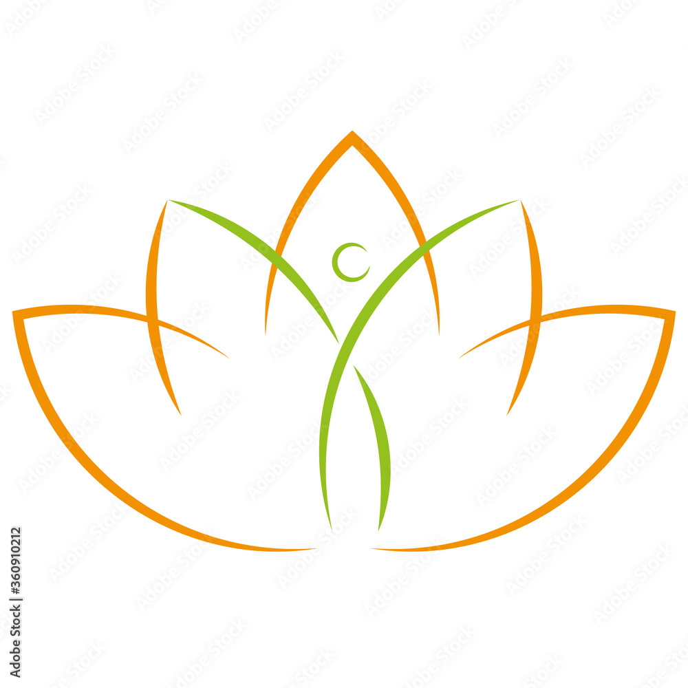 Blätter, Pflanze und Person, Heilpraktiker und Massage Logo Stock Vector |  Adobe Stock