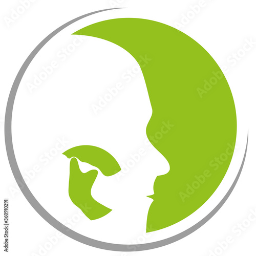 Kopf, Kiefer, Kieferorthopädie, Zahnarzt, Logo, Icon
