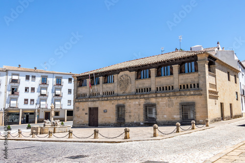 Square of Populo (Plaza del Populo), Baeza. Renaissance city in Jaen province. World heritage site. Andalusia, Spain photo