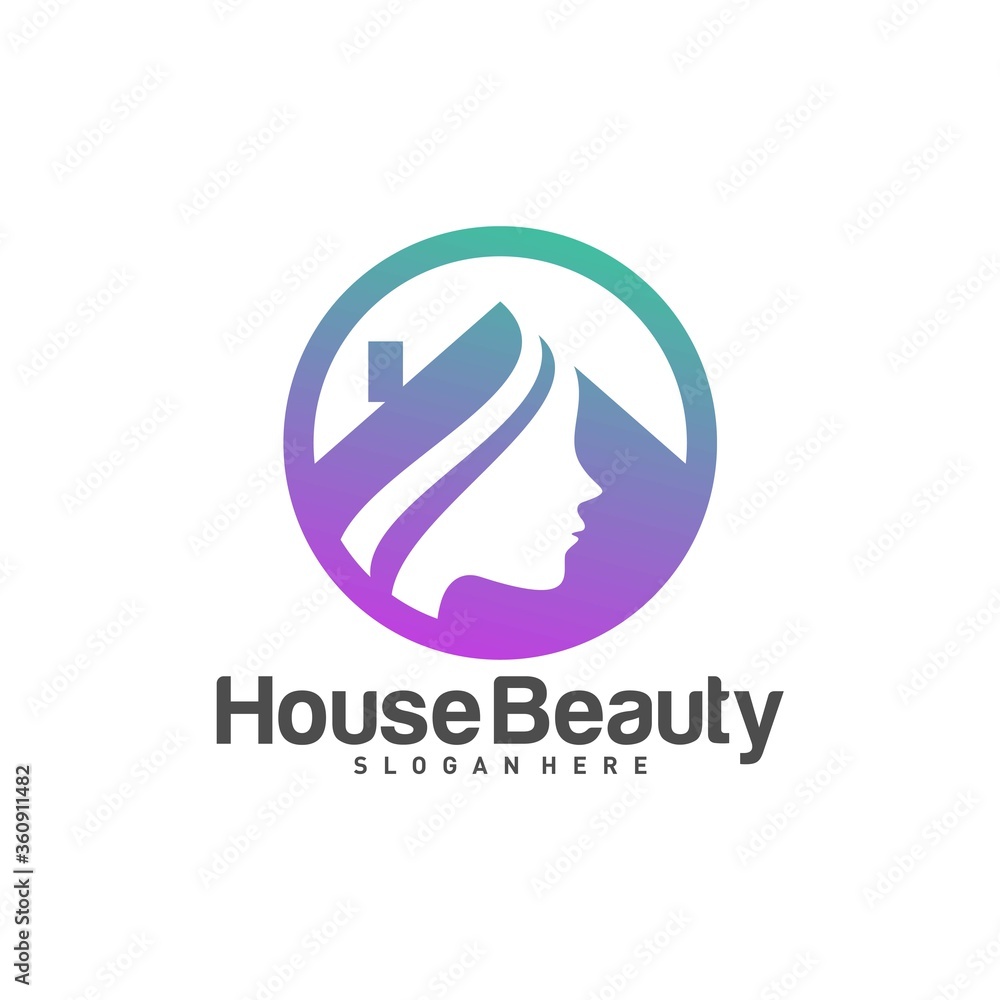 Home Beauty Logo Design Template, vector illustration, icon symbol, creative design Home Beauty Logo Design Template, vector illustration, icon symbol, creative design