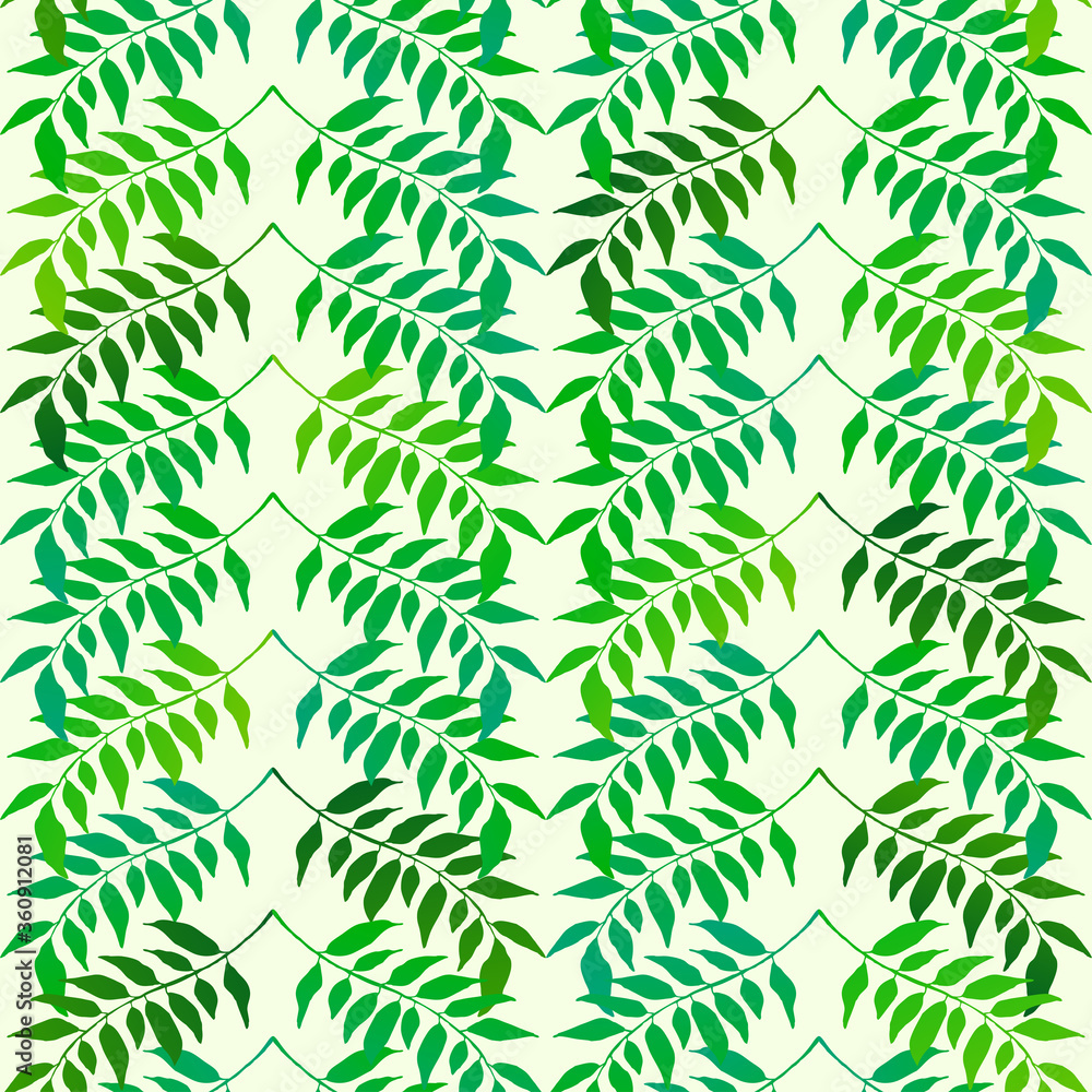 Fototapeta premium Green seamless pattern 