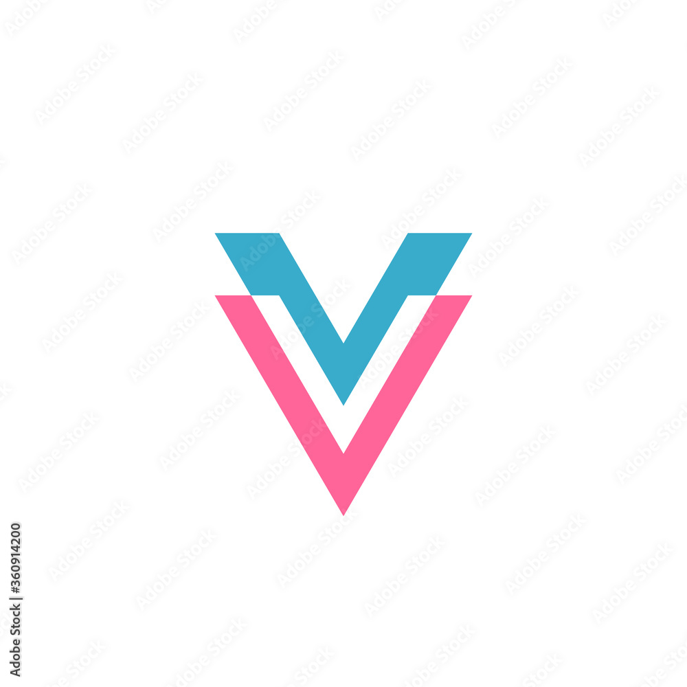 VA letter logo. Stock vector illustration isolated on white background VA letter logo. Stock vector illustration isolated on white background
