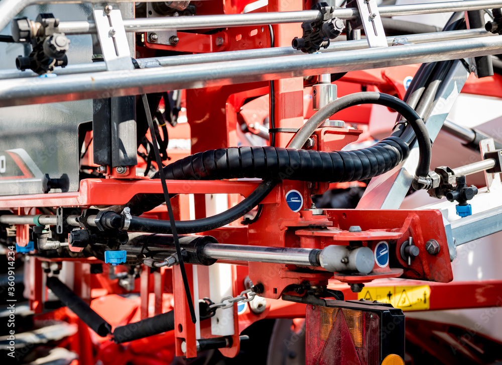 Modern agricultural machinery and equipment. Industrial details. Modern agricultural machinery and equipment. Industrial details.