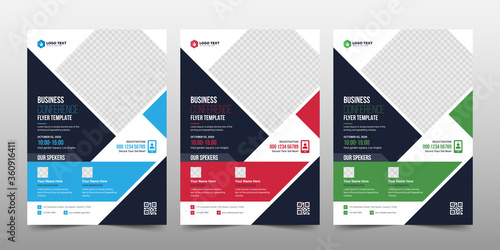 Creative corporate & business conference flyer brochure template design