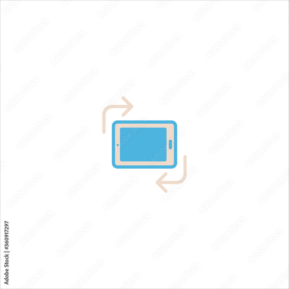 hand phone icon flat vector logo design trendy hand phone icon flat vector logo design trendy