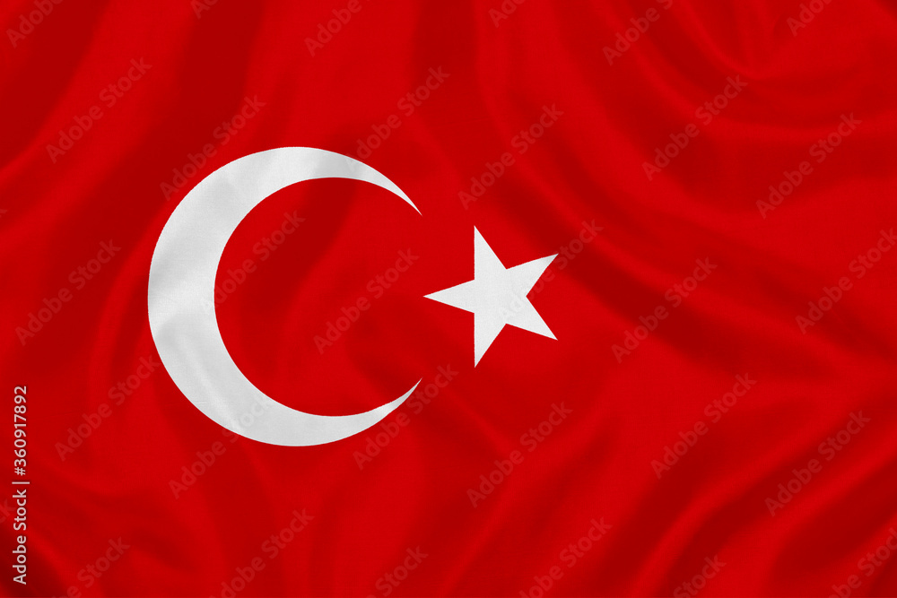 flag of turkey waving