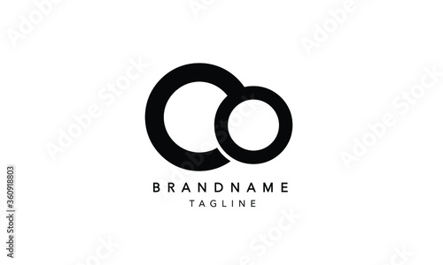 Alphabet letters Initials Monogram logo OO, CO