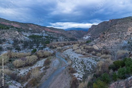 Darrical river passing between mountains