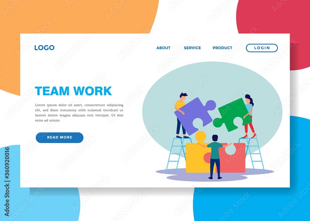 Vector illustration, teamwork together in the company, people pick up the details of the puzzle, arrange and match it. Business concept. Vector illustration, teamwork together in the company, people pick up the details of the puzzle, arrange and match it. Business concept.