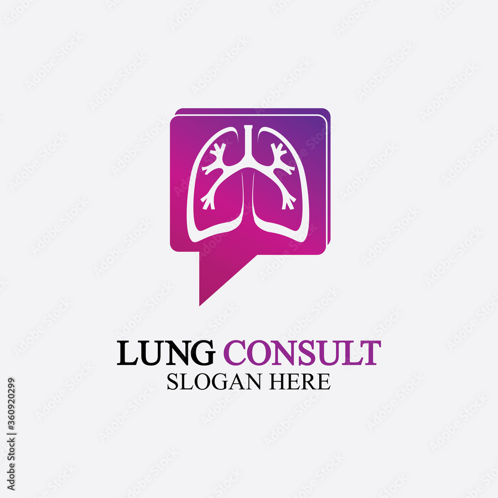 Lungs Consult Logo designs vector, Lungs Forum logo template, Lungs Care icon. Lungs Consult Logo designs vector, Lungs Forum logo template, Lungs Care icon.