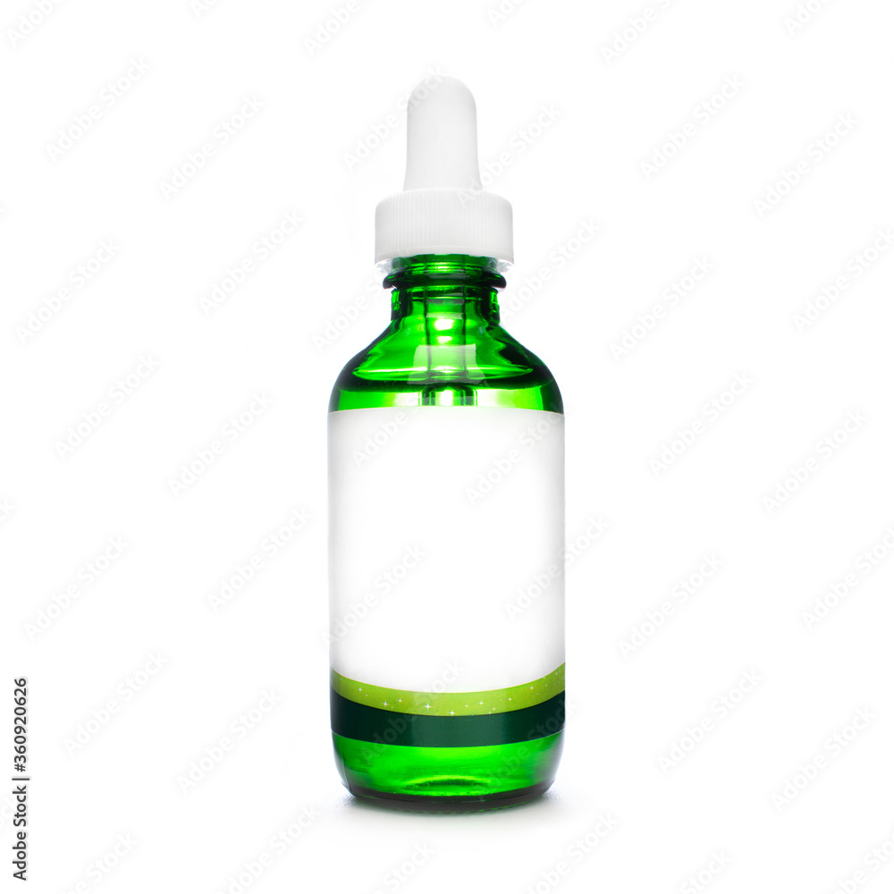 green bottle with pipette. dropper bottle with serum. cosmetic oil on white background. essential oils isolated. natural oil bottle. green bottle with pipette. dropper bottle with serum. cosmetic oil on white background. essential oils isolated. natural oil bottle.