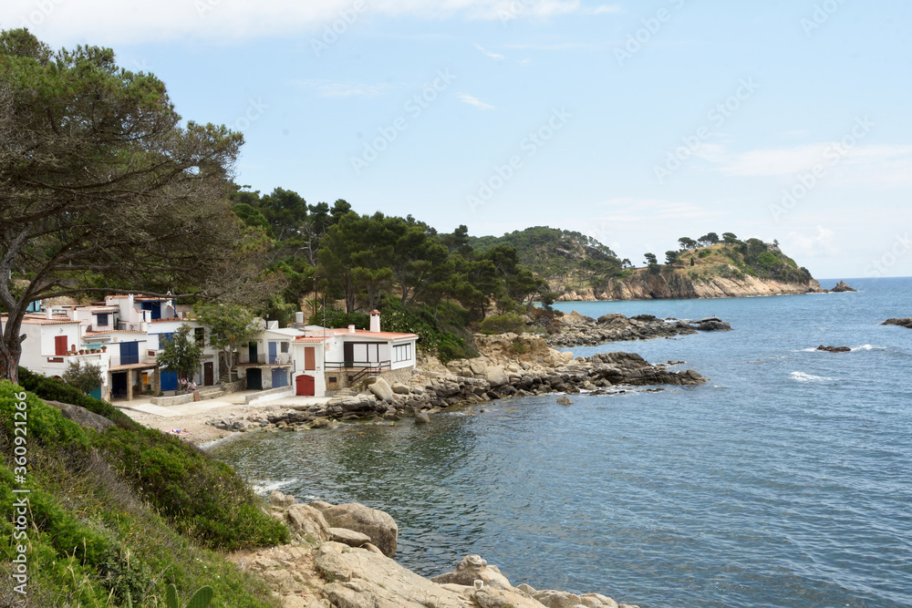 beautiful beach of Cala S’Alguer, Palamos, Costa Brava, Girona province, Spain