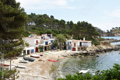 beautiful beach of Cala S’Alguer, Palamos, Costa Brava, Girona province, Spain © curto