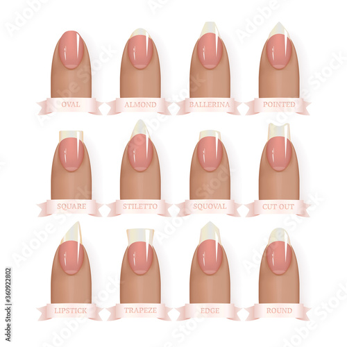 Natural pink nails