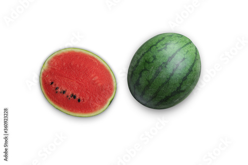 water melon on white background
