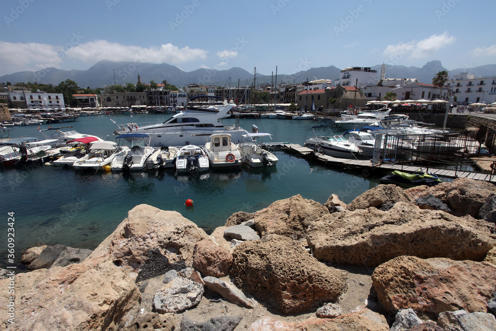 Harbor in Kyrenia (Girne), North Cyprus.
