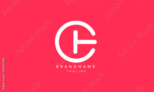 Alphabet letters Initials Monogram logo CT, TC, C and T
