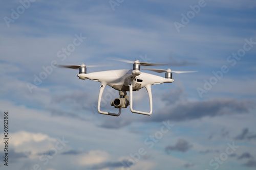 Quadcopter. Shooting photos and videos using a quadrocopter.