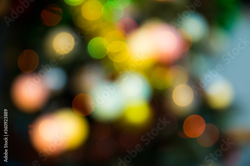 Defocused Christmas lights background © JackF