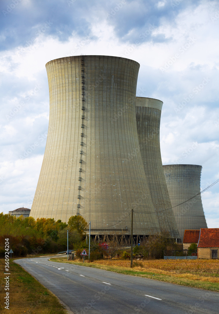 Concrete towers of Nuclear Power Plant