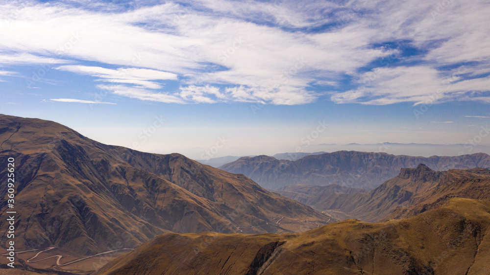 Aerial view of drones from Northern Argentina, mountains, valleys, routes and peaks. Aerial view of drones from Northern Argentina, mountains, valleys, routes and peaks.