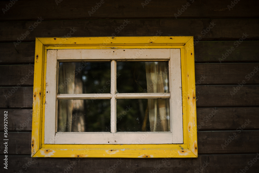 Fototapeta premium old window in the wall