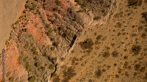 Aerial view of drones from Northern Argentina, mountains, valleys, routes and peaks.