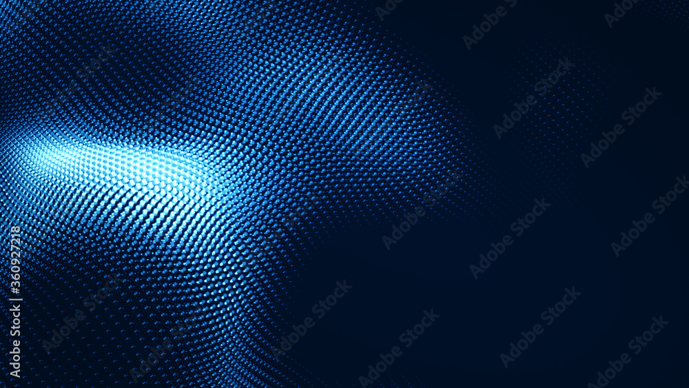 Dot white blue wave light screen gradient texture background. Abstract technology big data digital background. 3d rendering. Dot white blue wave light screen gradient texture background. Abstract technology big data digital background. 3d rendering.