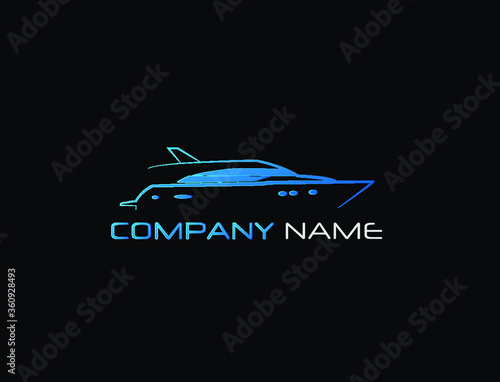 Speed Boat Logo Design Vector