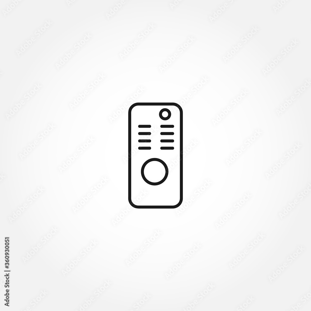 remote line icon. TV remote isolated line icon remote line icon. TV remote isolated line icon