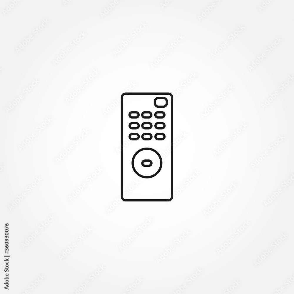 remote line icon. TV remote isolated line icon remote line icon. TV remote isolated line icon