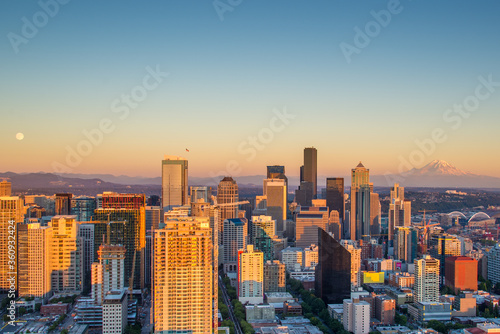Seattle at sunset