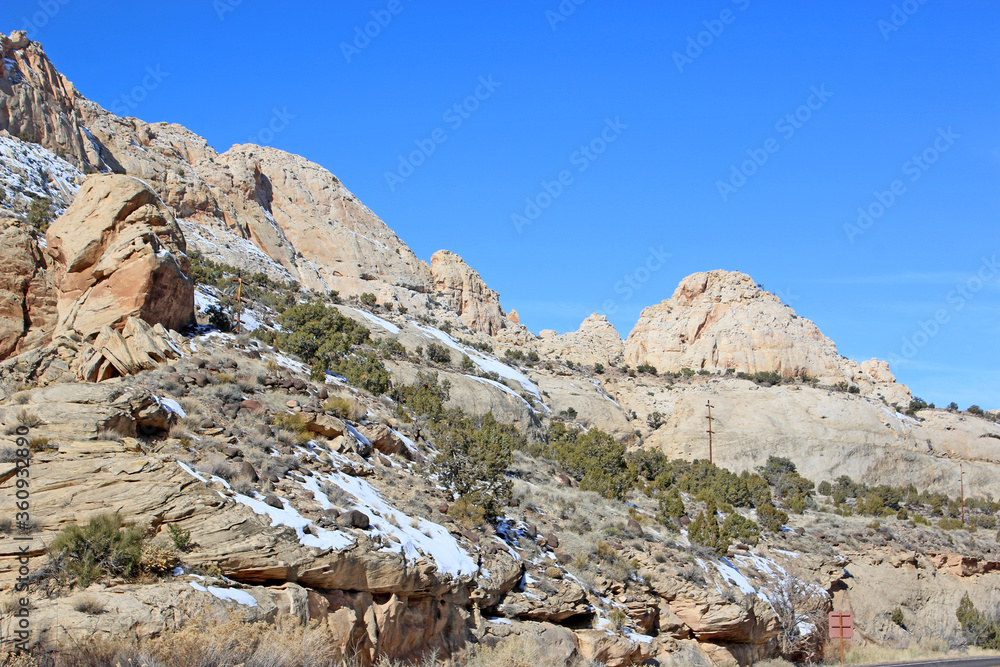 Capitol Reef National Park, Utah, in winter Capitol Reef National Park, Utah, in winter