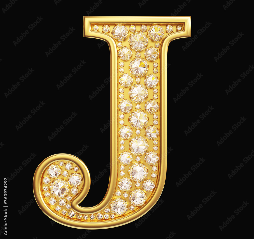 Golden letter