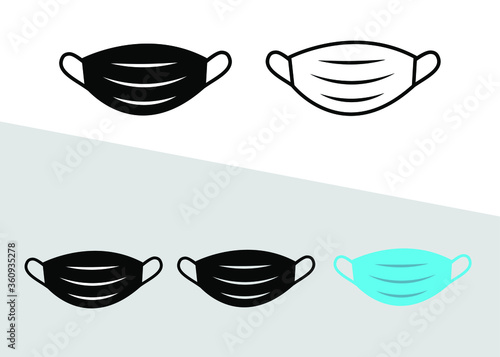 Face mask icon