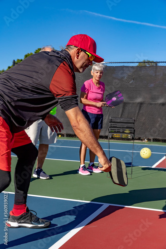 PIckleball instructor teaches the dink shot