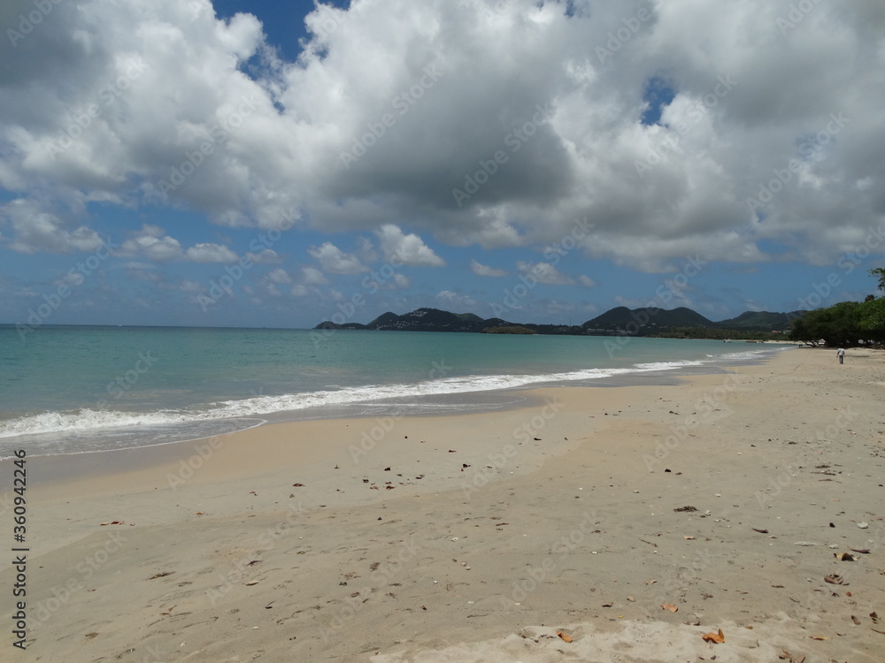 Caribbean beach. St. Lucia