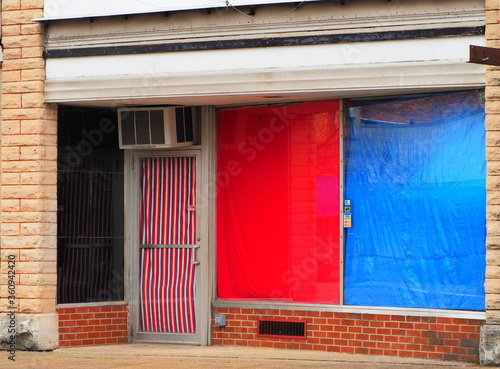 Abandoned store front in a small southern Ohio town. photo