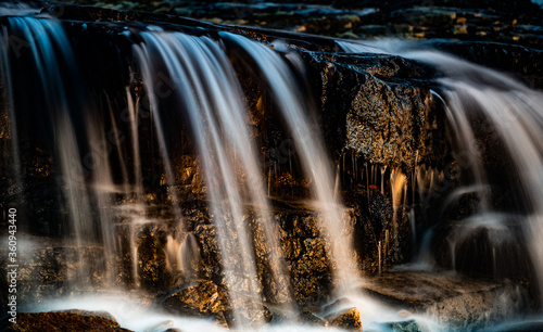 Waterfall in the sun in Stugudal  Norway