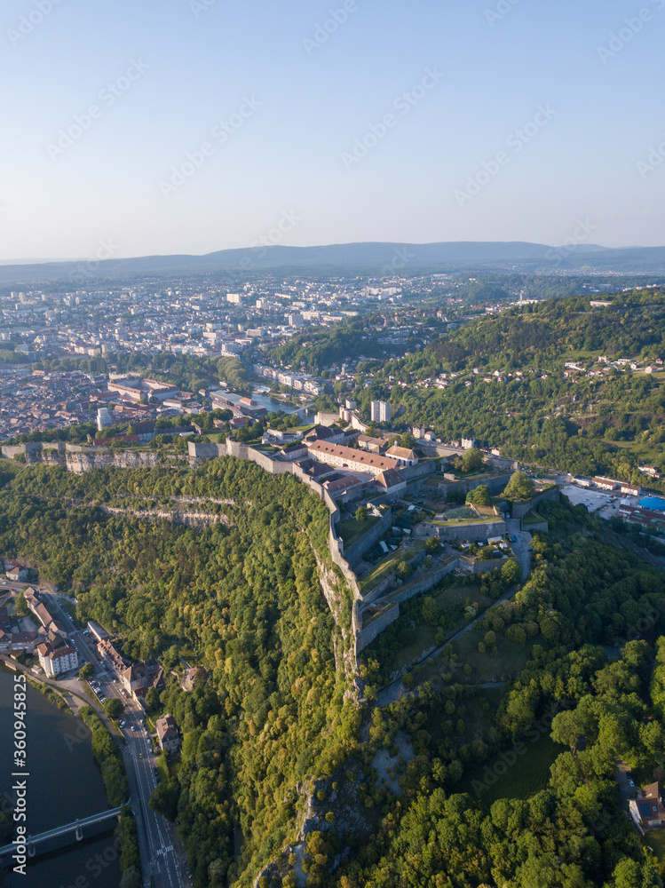 Citadelle de Besançon par drone