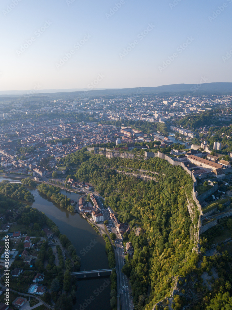 Citadelle de Besançon par drone