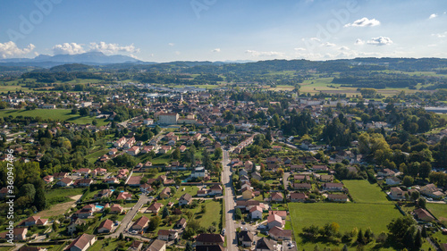 Les Abrets en Dauphiné par drone