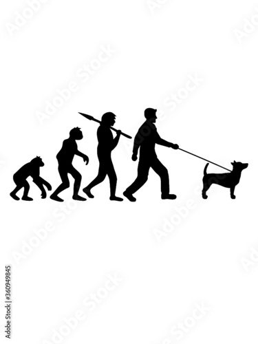 Evolution Gassi gehen Hund gehorsam rüde Vierbeiner