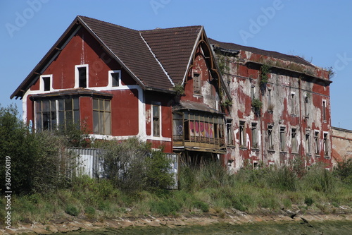 Abandoned industrial building in the suburbs of Bilbao