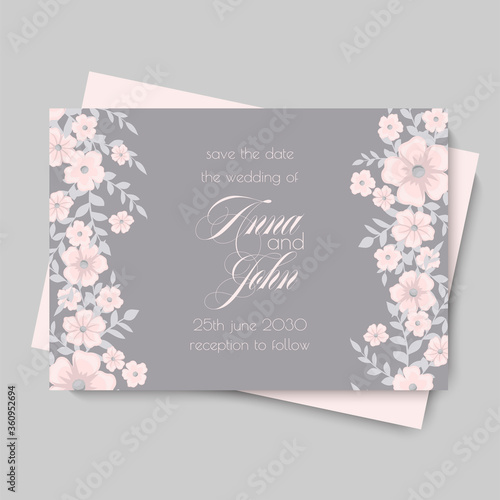 Floral wedding background