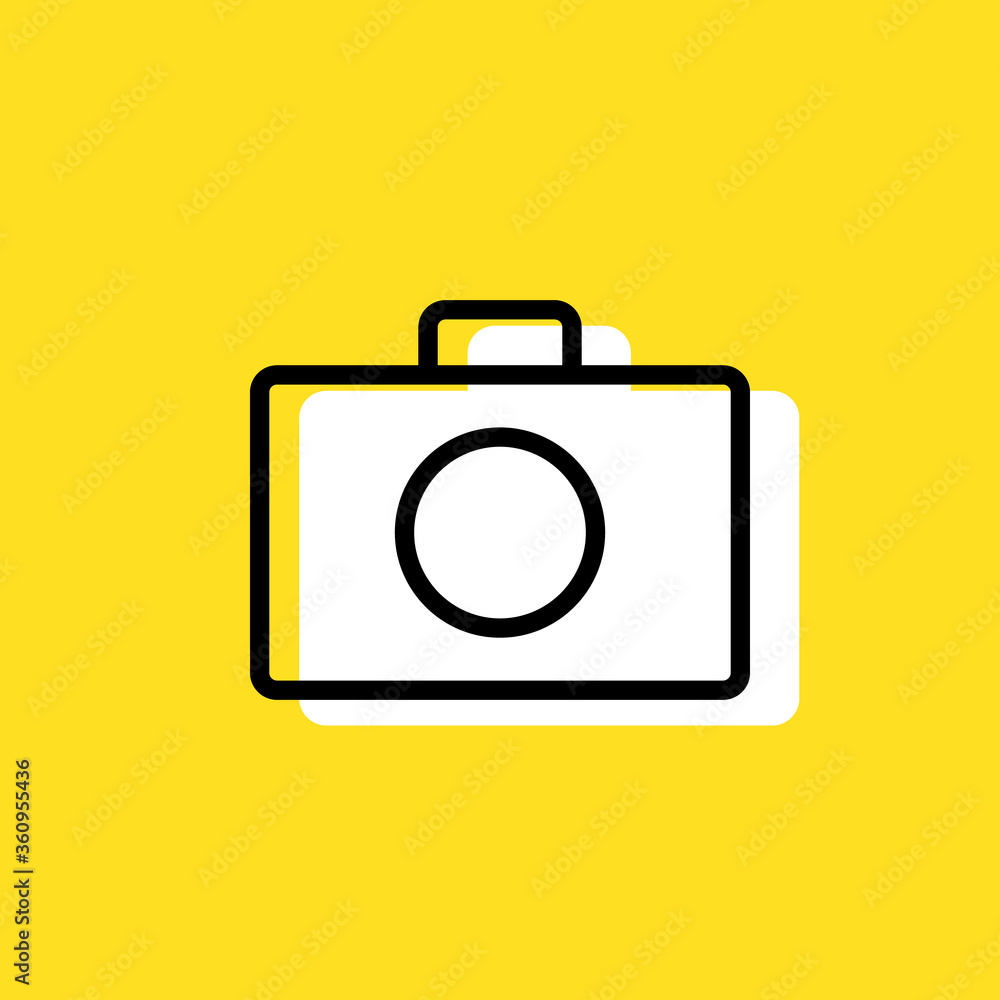 Camera simple vector icon illustration Camera simple vector icon illustration
