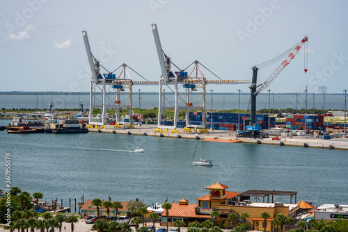 Cranes at Port Canaveral Florida