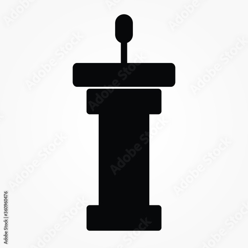 Podium tribune icon vector illustration