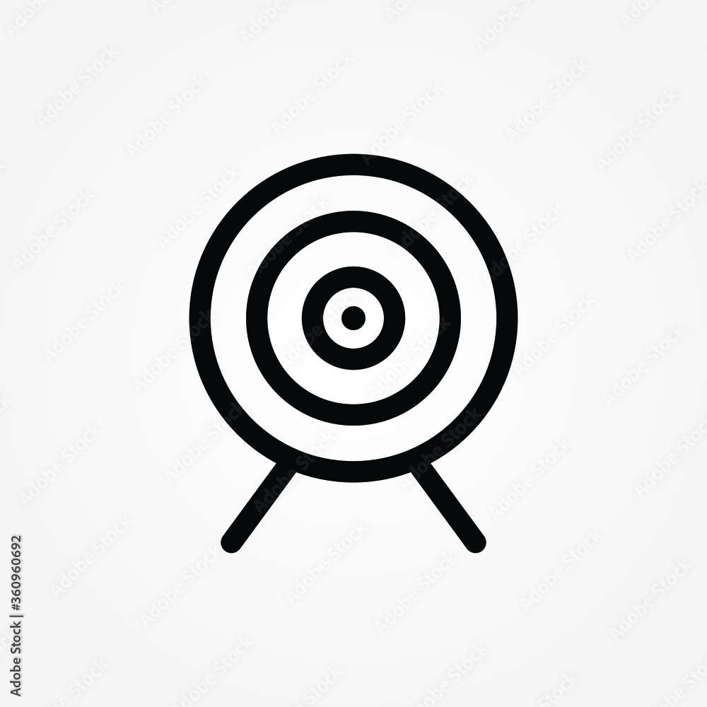 outline Target Icon vector illustration outline Target Icon vector illustration