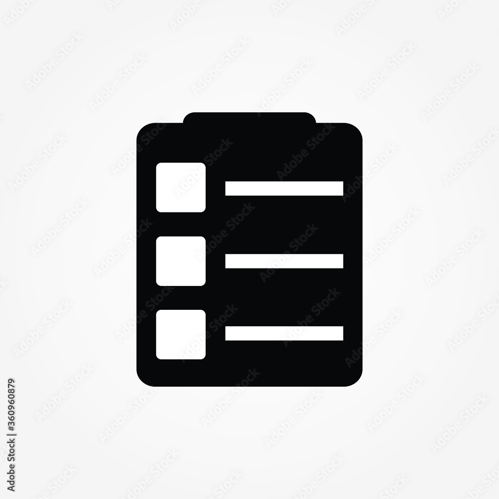 Check List template Icon vector illustration Check List template Icon vector illustration